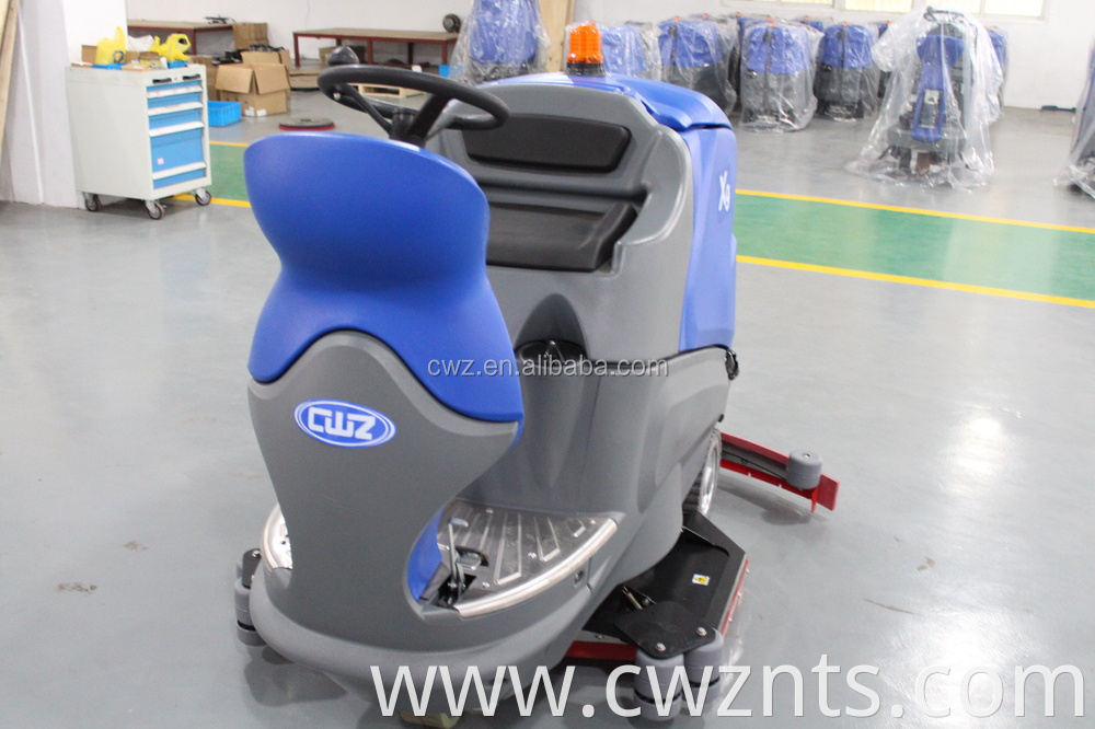 Hot selling battery charge ride on floor scrubber dryer